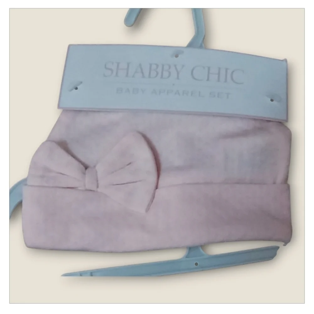 NWT Shabby Chic 3 Pc Pink Baby Apparel Set ~sz 9-12 M